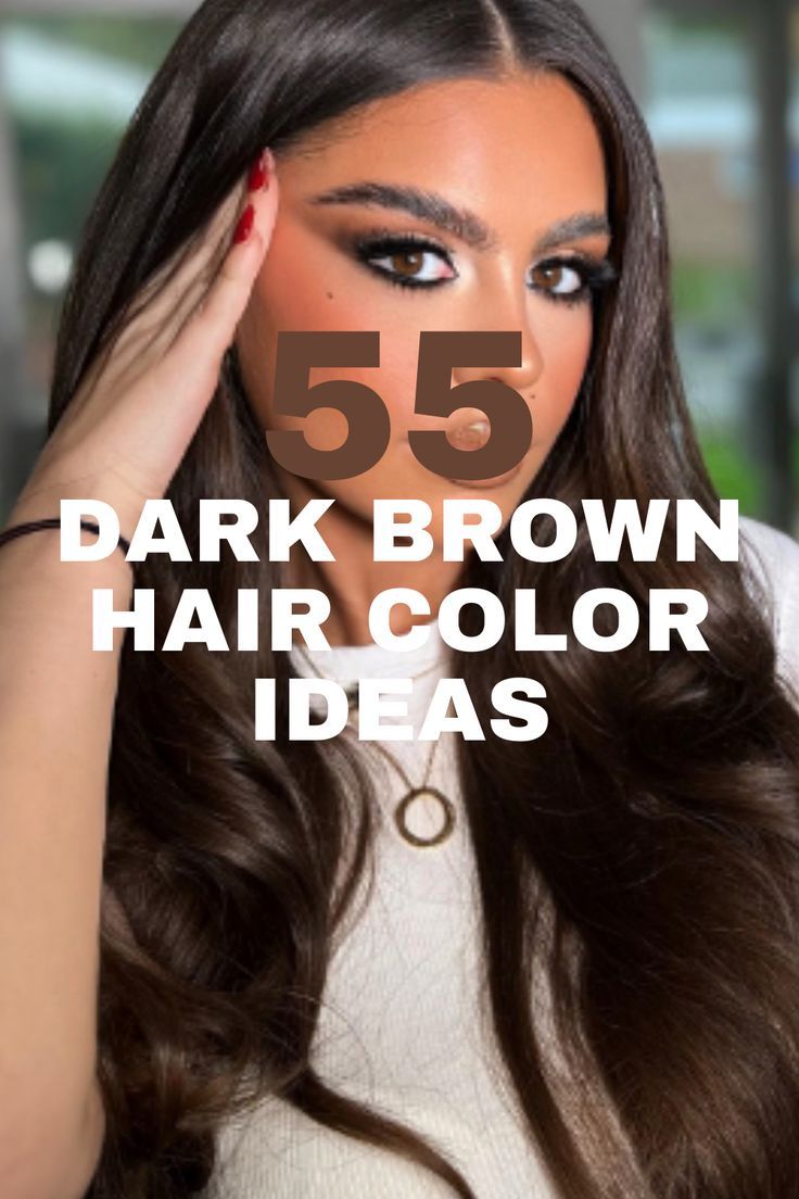 Dark Brown Hair Color Ideas >>> Explore this luxurious dark 
