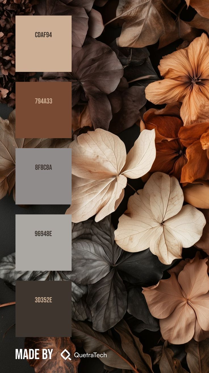 Colors:
CDAF94
794A33
8F8C8A
96948E
3D352E
