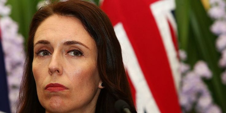 New Zealand PM Jacinda Ardern speaks with leaders of Faceboo