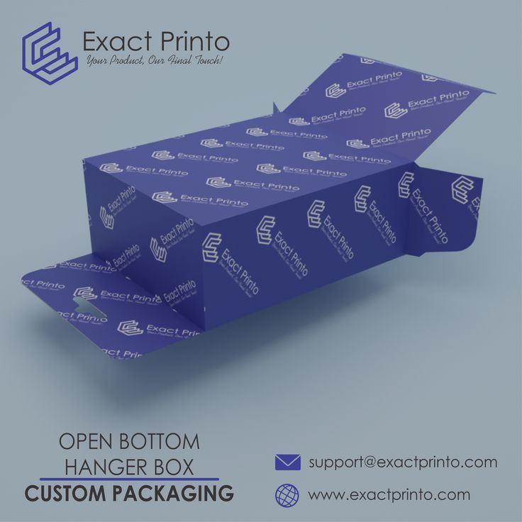 Get your desired Open Bottom Hang Tab Boxes in different sha