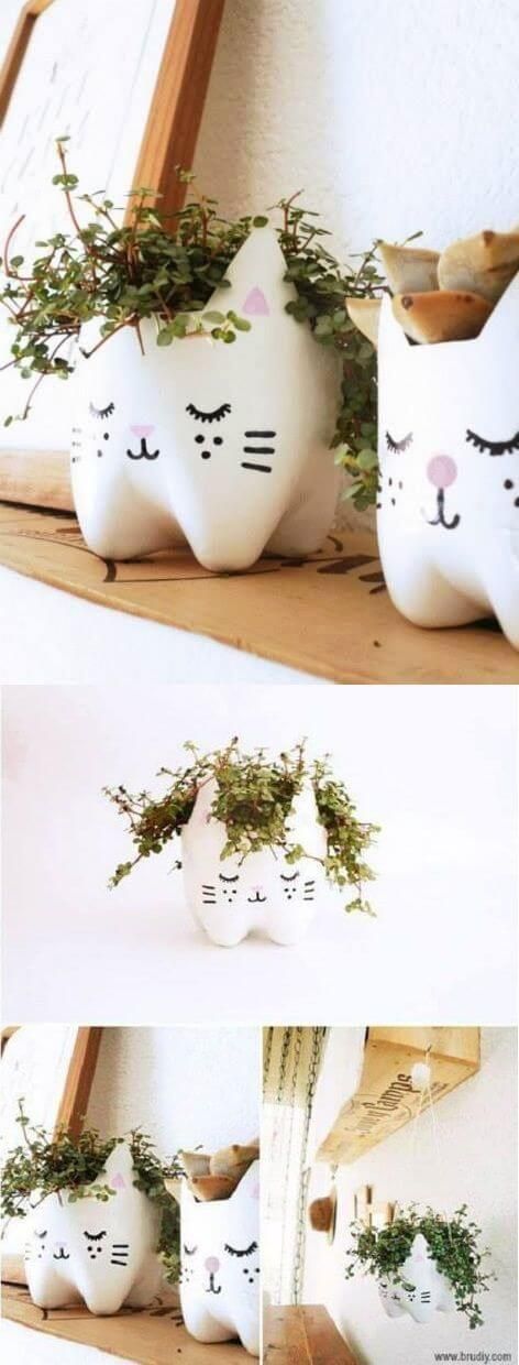 29+ Clever Plastic Bottle Vertical Garden Ideas  #bottle #cl