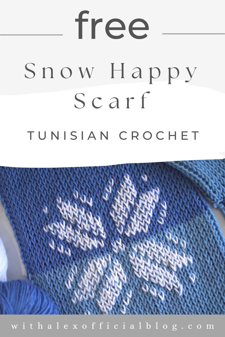 The Snow Happy Scarf will keep you warm even on the snowiest