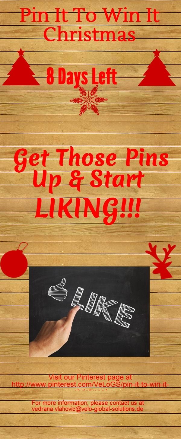 It's almost here!!! Get Those Pins Up & Start Liking! Be The