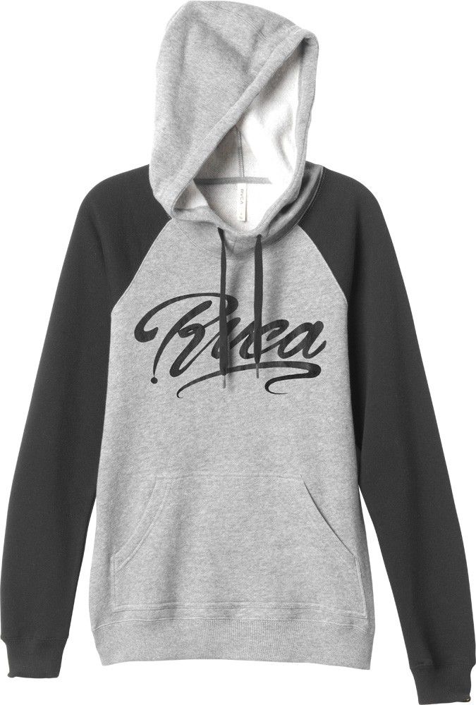 The RVCA Ink Script Raglan Hoodie