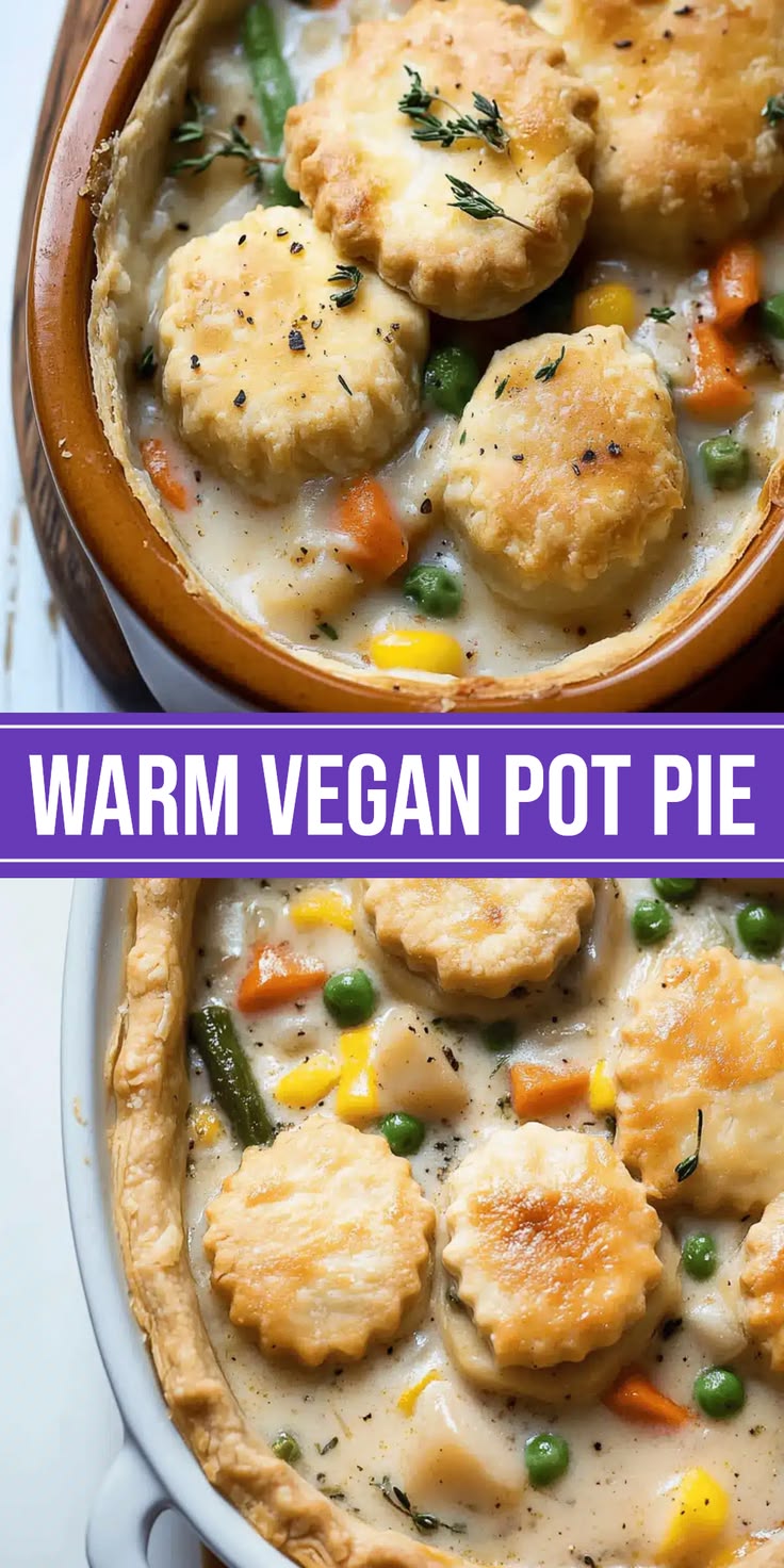 Learn how to make a delicious vegan pot pie with a flaky cru