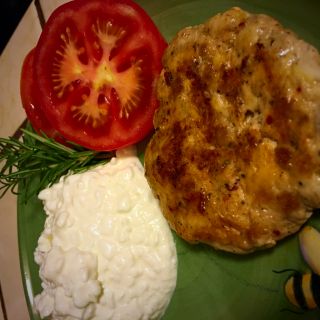Turkey sausage breakfast. High protein, easy, to make.
