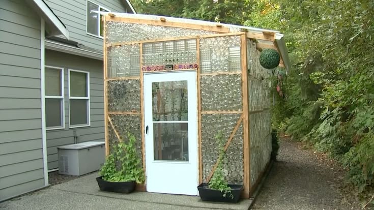 Upcycler Transforms Old Glass Jars Into A Greenhouse With An