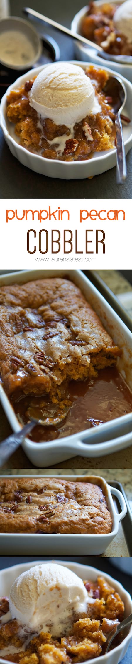 Pumpkin Pecan Cobbler--"This is like a pumpkin lava cake and