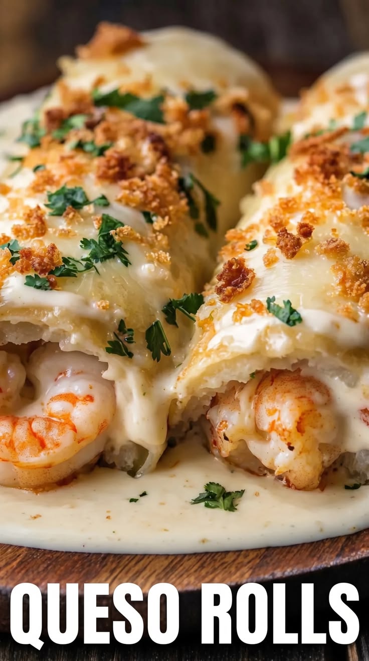 These Crab Shrimp Queso Fiesta Rolls are perfect for your ne