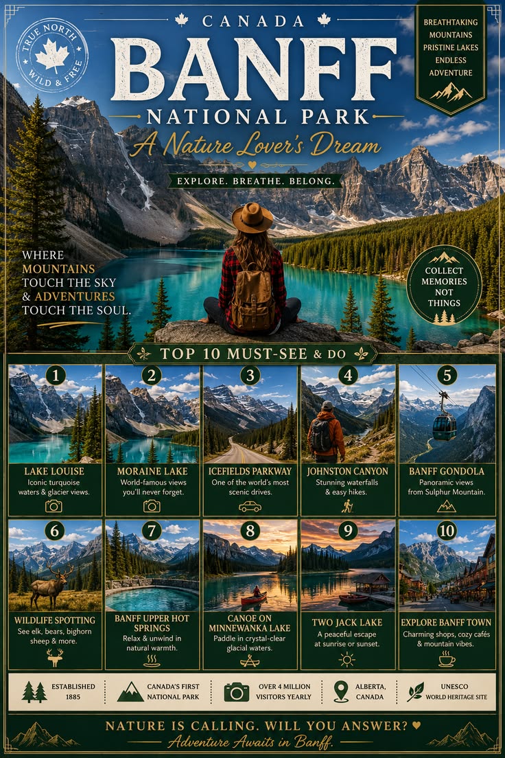 Discover the breathtaking beauty of Banff National Park, Can
