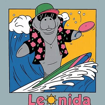 "Leonida – The Ultimate Surfer Manatee ?☀️" Classic T-Shirt 