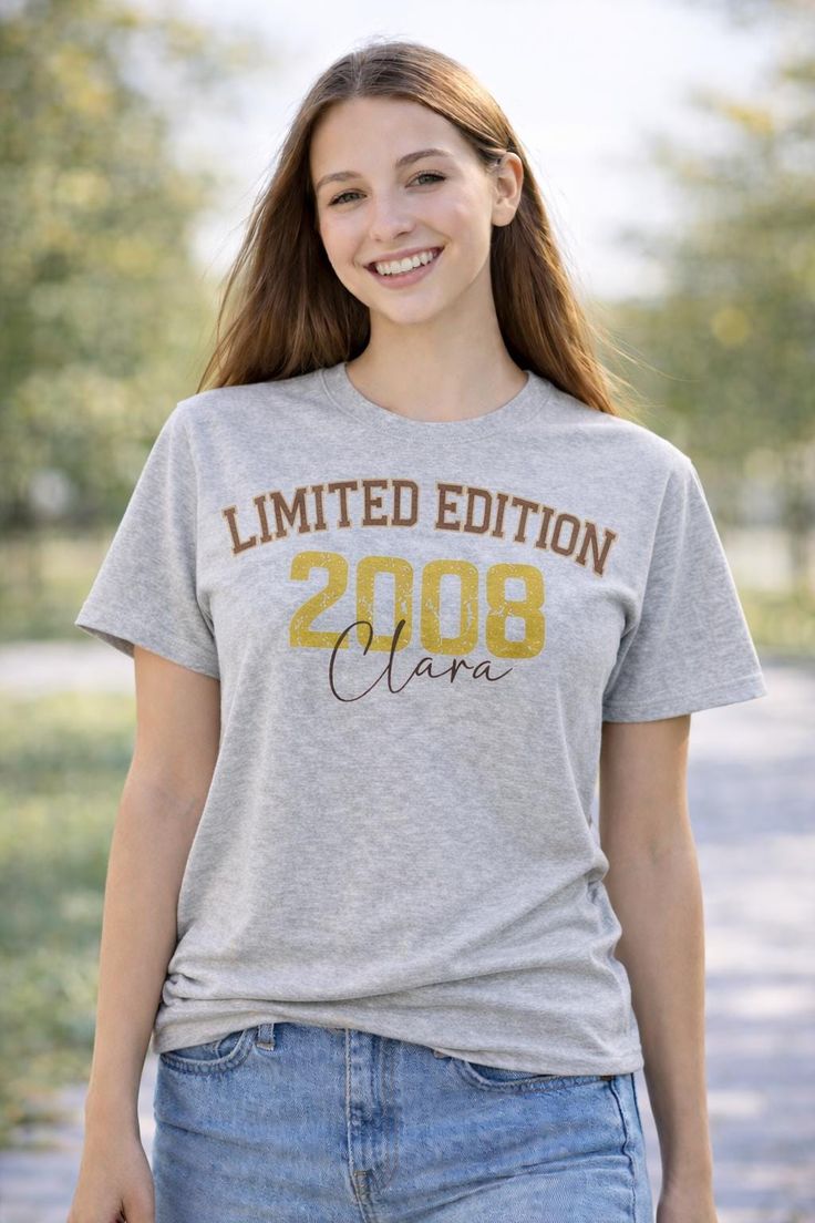 limited edition Shirt, lässiger Stil, Geburtstag, 18. Geburt