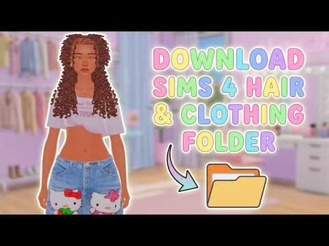 162 items Download sims 4 hair and clothing folder