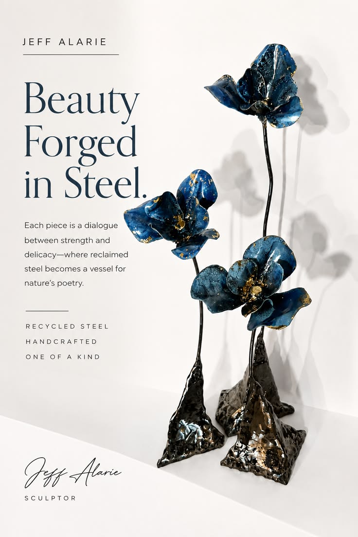 Beauty forged from an unexpected material. In Jeff Alarie’s 