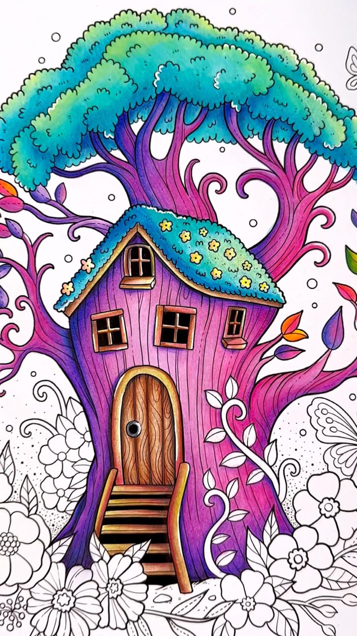 🌳✨ Treehouses in the forest, like something out of a fairy t