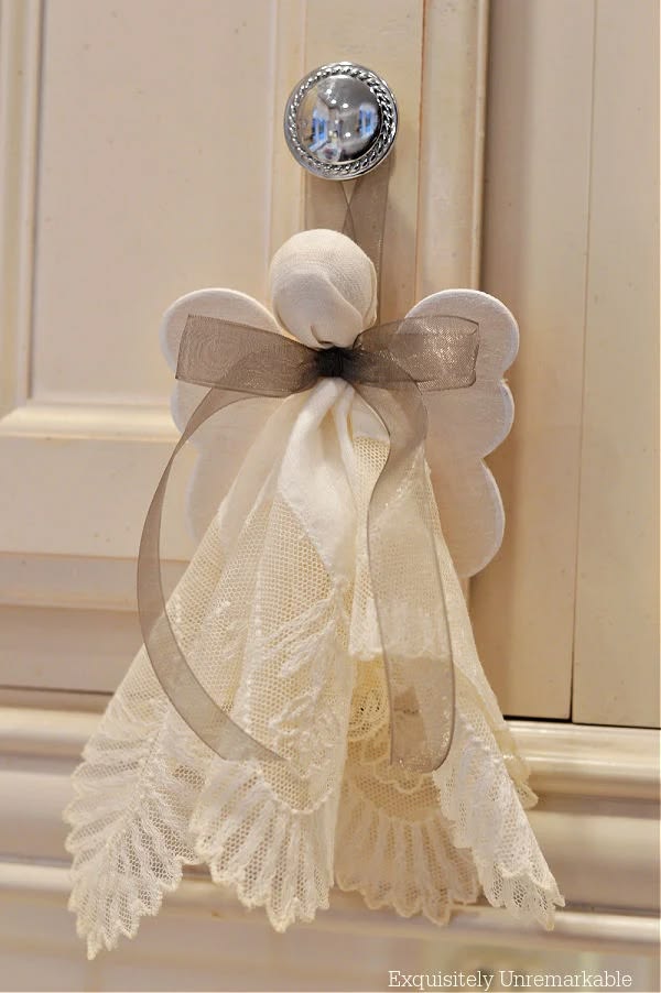 Heirloom Lace Handkerchief DIY Angel