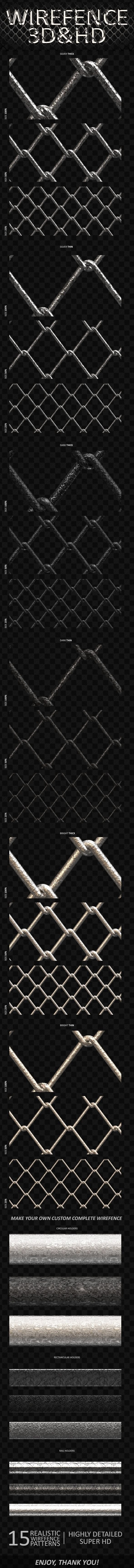 3D Realistic Wirefence Patterns #modernfonts
#fonts #SerifFo