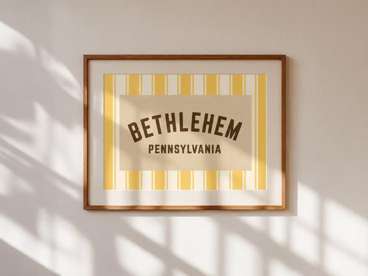 Soft sunlight and hometown pride meet in this rolled poster.