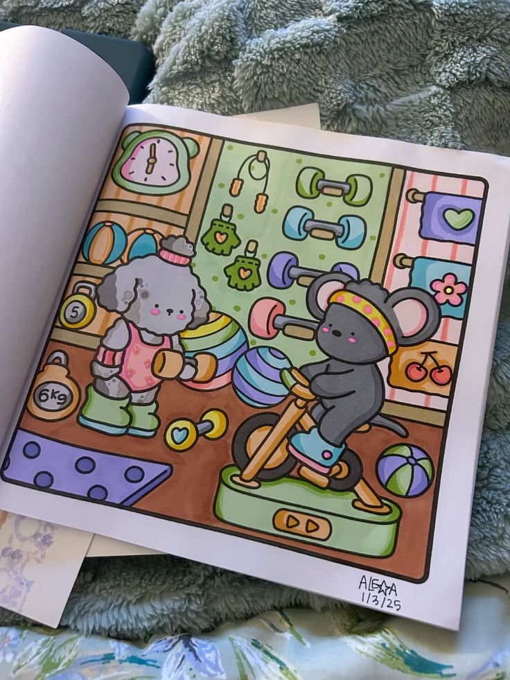 little corner by coco wyo - coloring page completed 🖍️