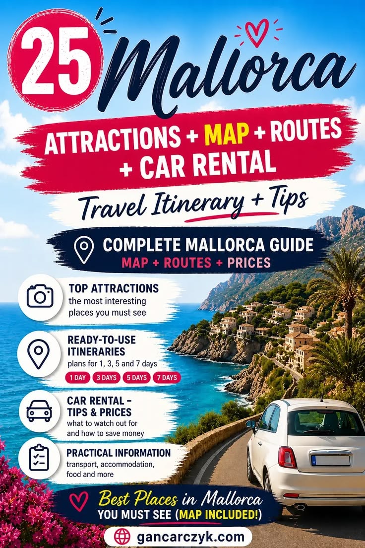 Uncover a detailed Mallorca itinerary, curated to help you n