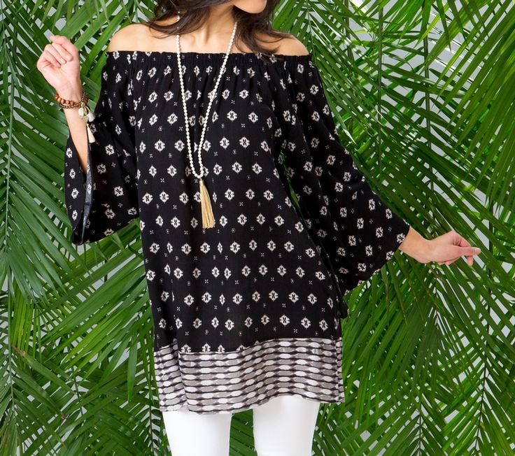 lani tunic dress off the shoulder