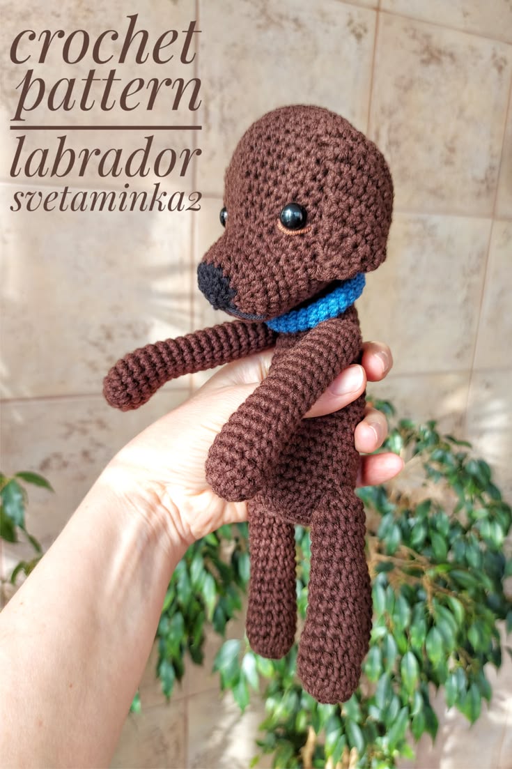 Create your own cute chocolate Labrador puppy with this easy