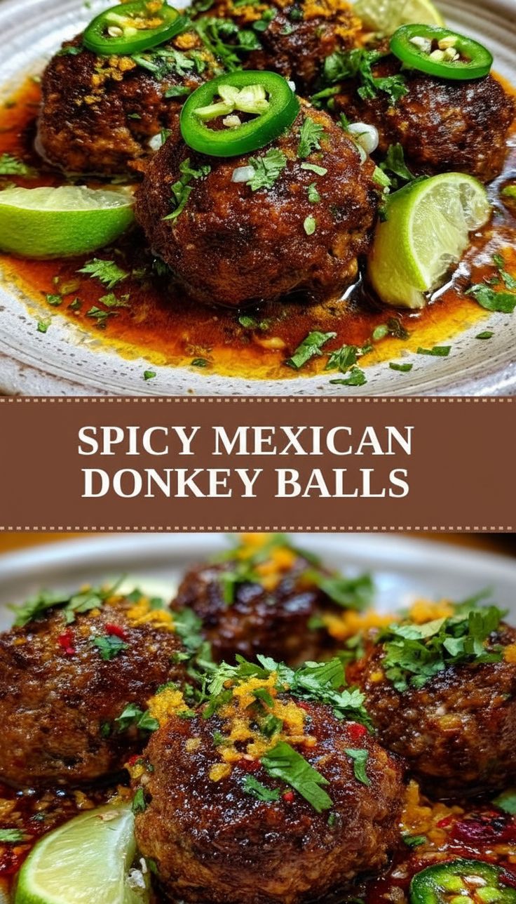 Unleash the flavor with Spicy Mexican Donkey Balls – a perfe