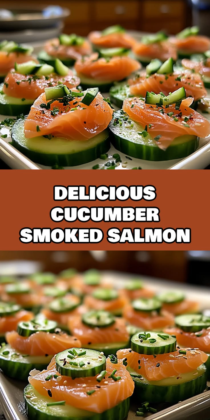 Delicious cucumber smoked salmon bites are perfect for your 