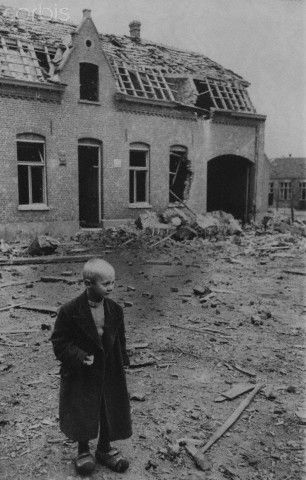 Dutch boy somewhere in Holland, 1944.