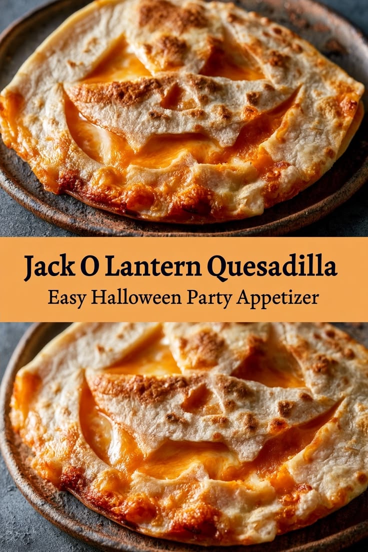 I love how this Jack o lantern Halloween quesadilla recipe t