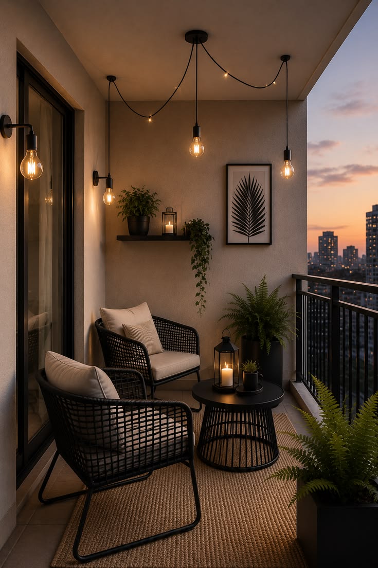 Elevate small spaces with a stylish, minimal balcony design 