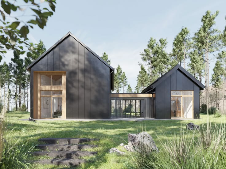 The Twin House Barndominium plan is a unique design. The flo