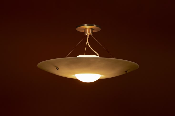 The Fiber Flush Mount was inspired by the warmth rice paper 