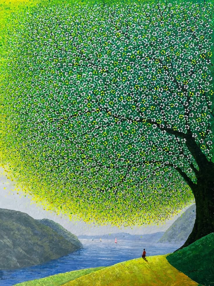 Je Shen (Chinese Artist, born 1973) "Meditation", 2026. Oil 