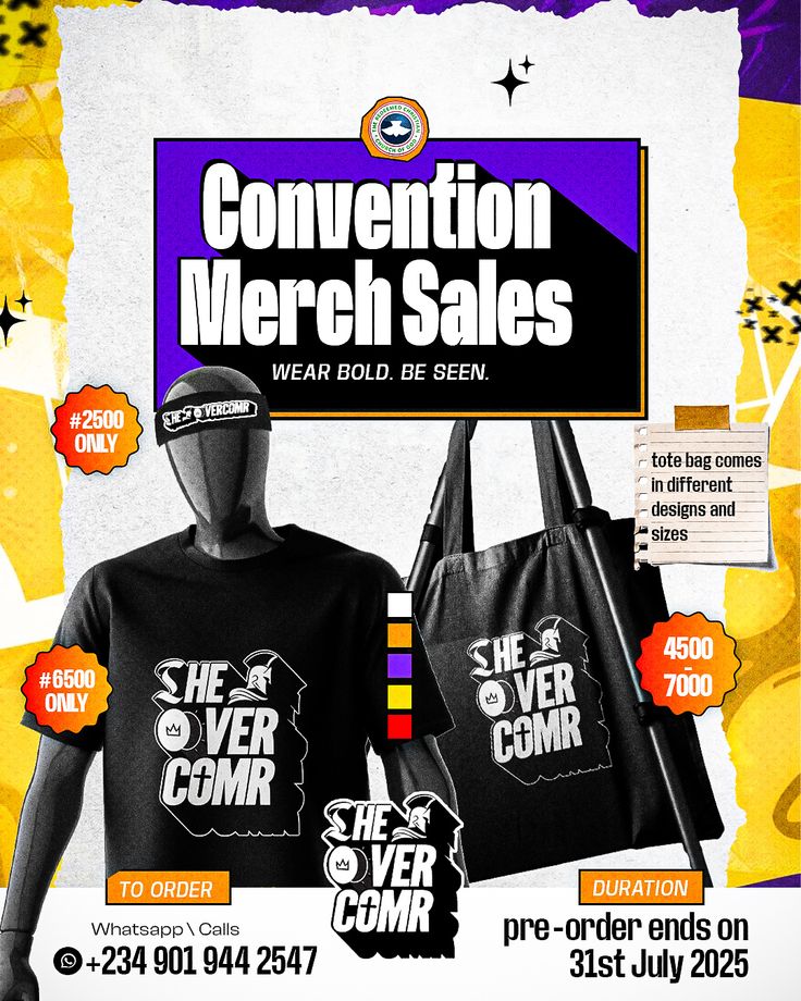 Get ready to rep the spirit! 🤩
Our RCCG August Convention Me