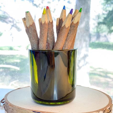 Our reusable containers. Soy based candles created with eart