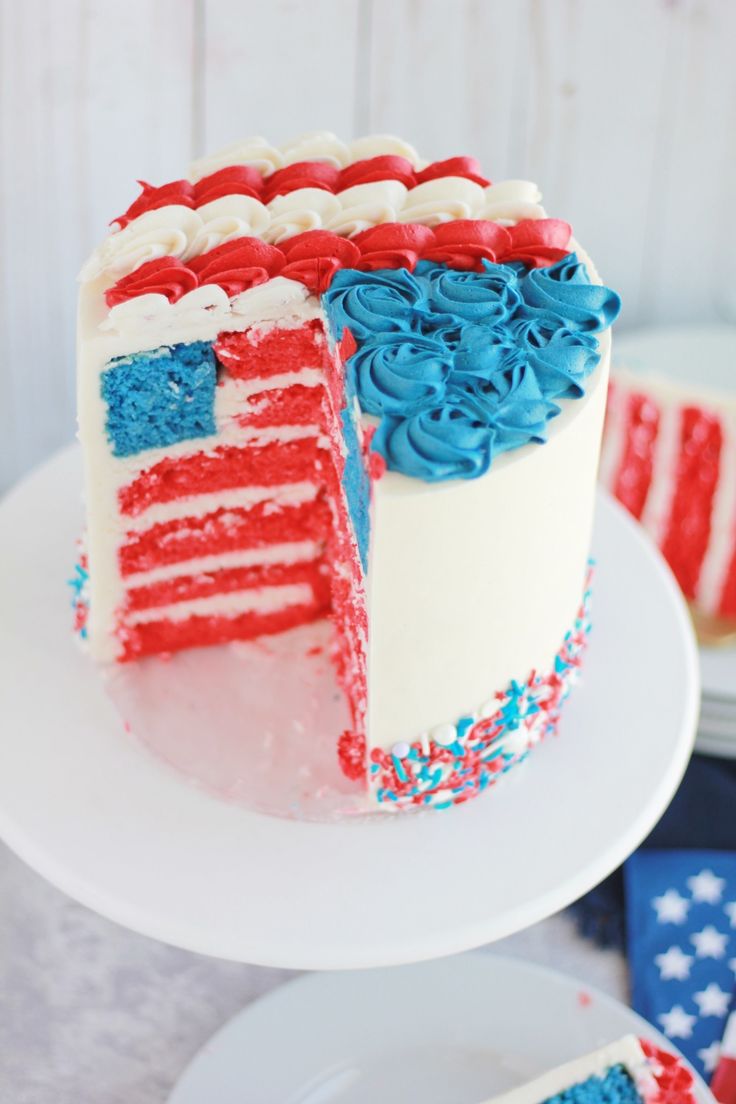 HOW TO Make a Flag Cake - Baking with Blondie