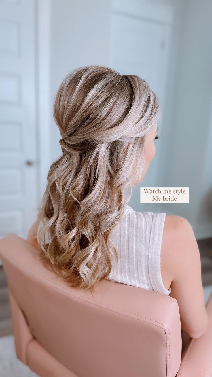 Watch me style this airy halfdown for my beautiful bride 🫶🏼 