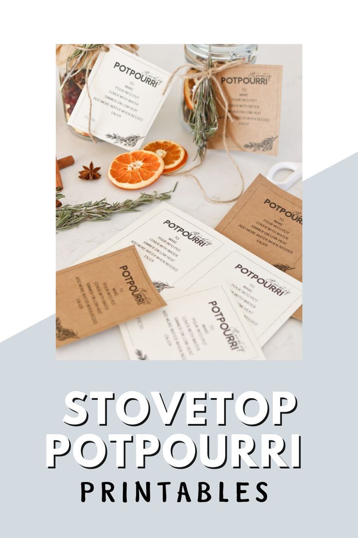 Make your beautiful Holiday gift of Stovetop Potpourri even 