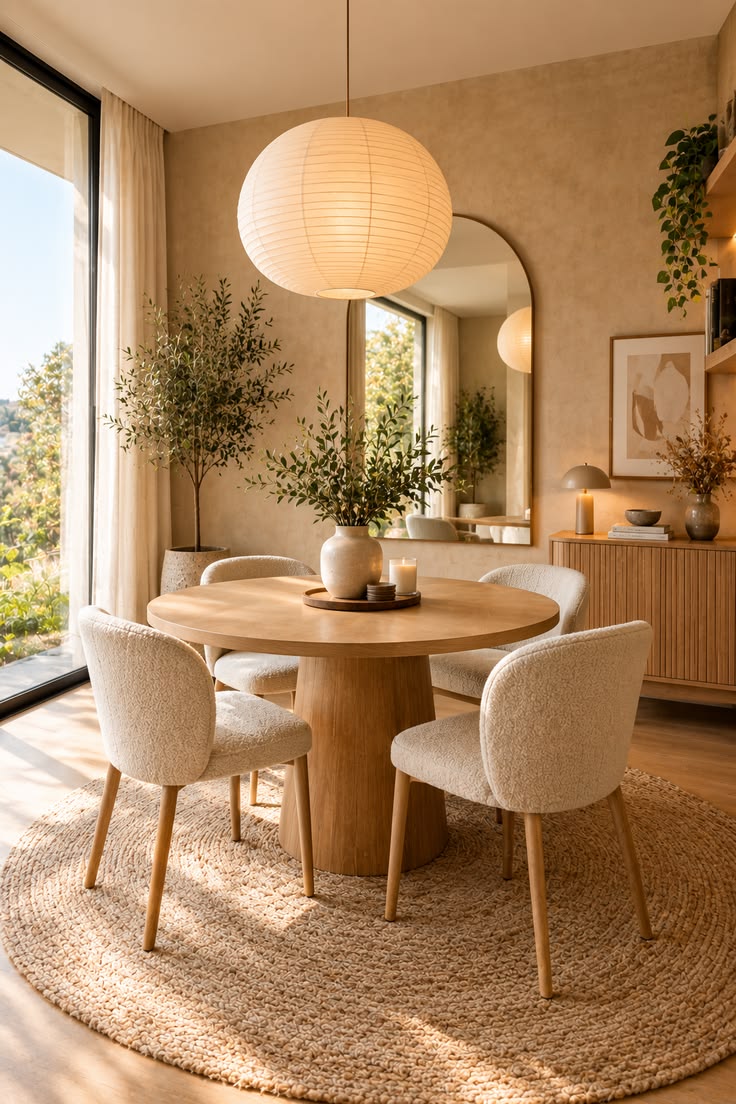 Want a dining room that feels warm, calm, and effortlessly e