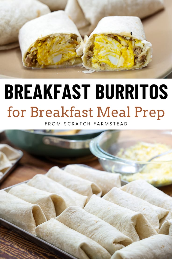 This simple breakfast burrito recipe is perfect for busy mor