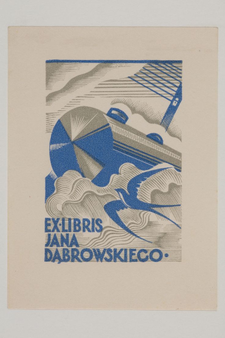 Percy Neville Barnett, Jana Dabrowskieco, bookplates, design