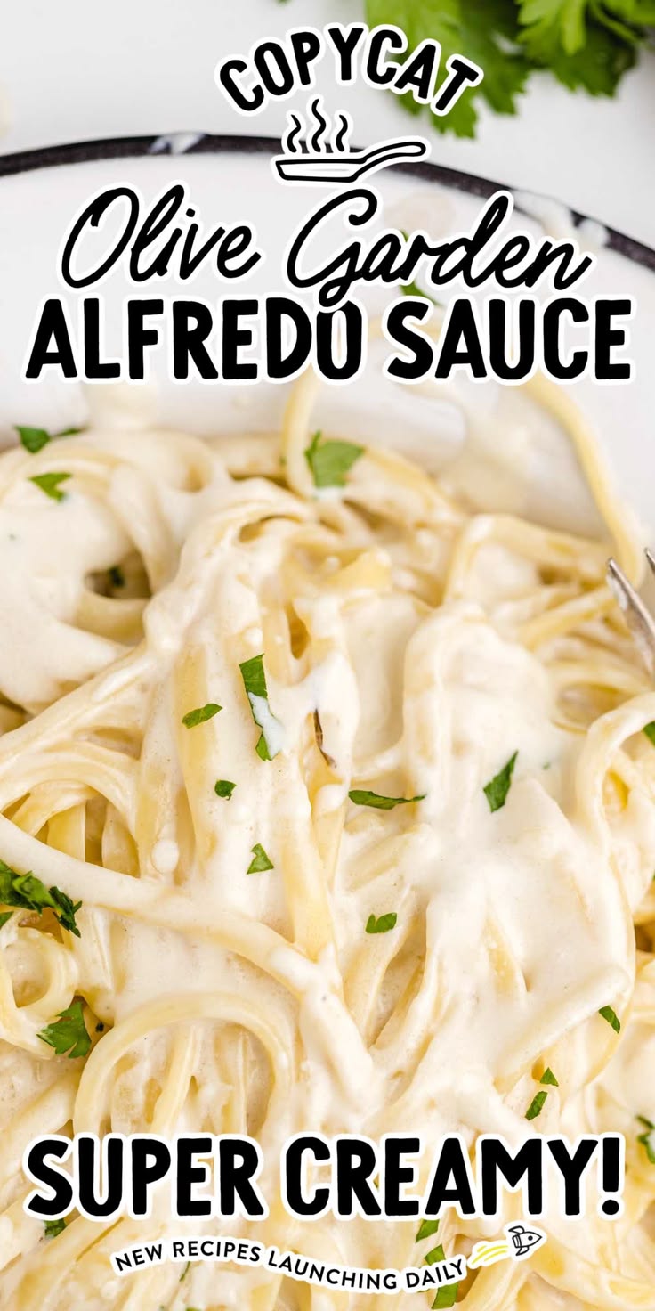 Copycat Olive Garden Alfredo Sauce