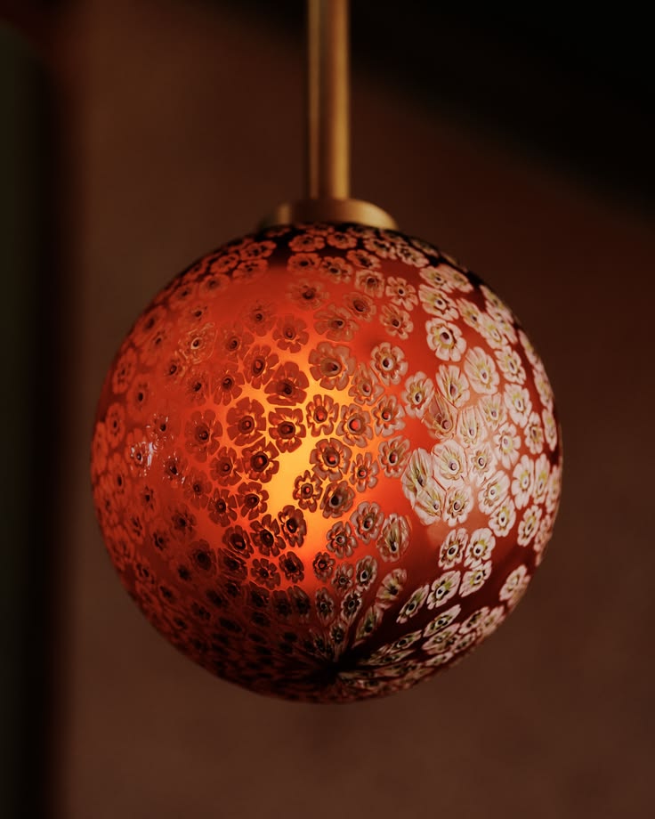 The Murano Glass Orb Pendant and Up Down Sconce, in Chamomil