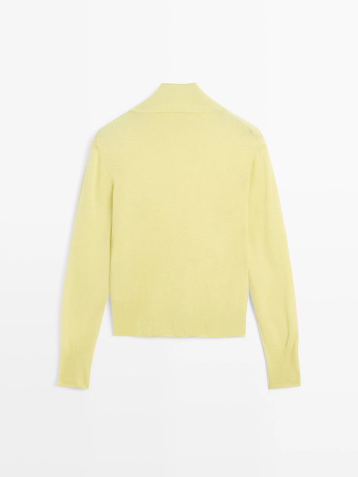 Massimo Dutti  Knit 100% wool mock turtleneck sweater £69.95