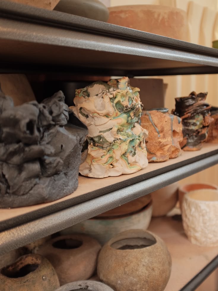 Our collection of handmade clay vessels from ceramic artist 