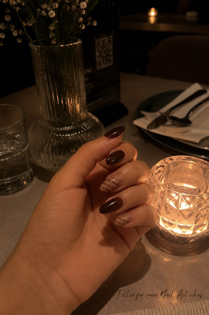 Save this for your next nail appointment 🤎✨ These dark femin