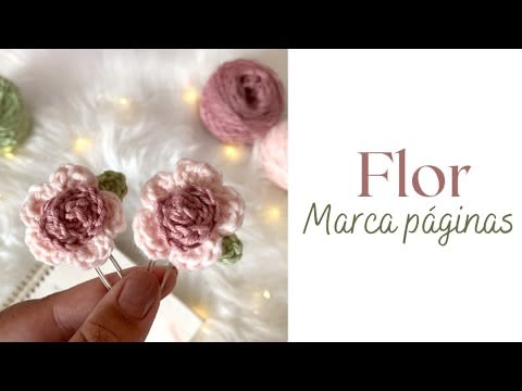 Flor De Crochê | Marca Páginas - YouTube