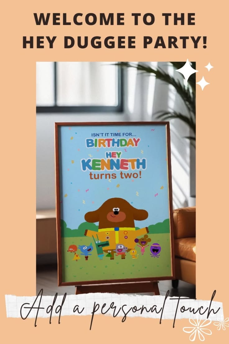 Celebrate with an adorable Hey Duggee Birthday Party Welcome