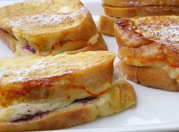 Leftover Turkey Cranberry Monte Cristo Sandwiches
